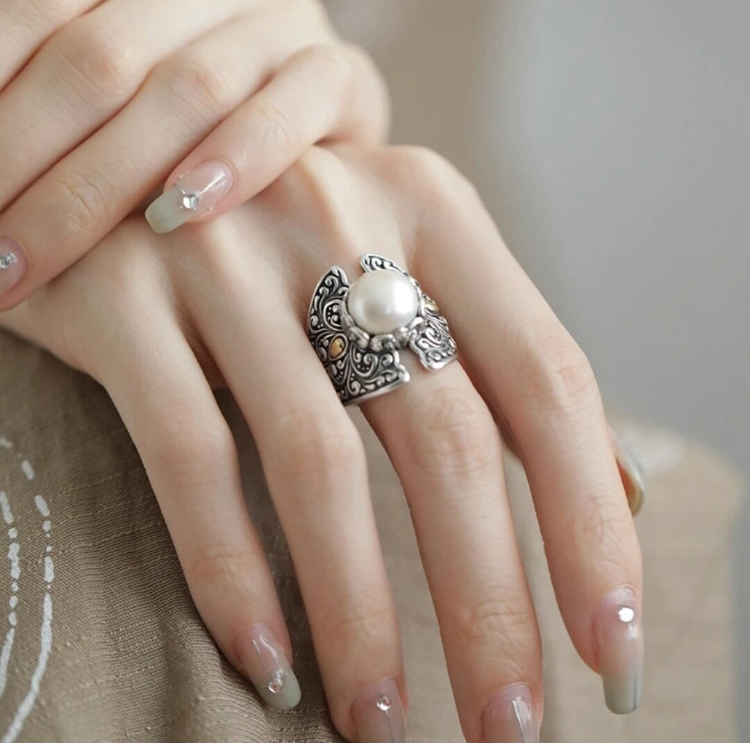 Beautiful Silver Ring with Unique Style