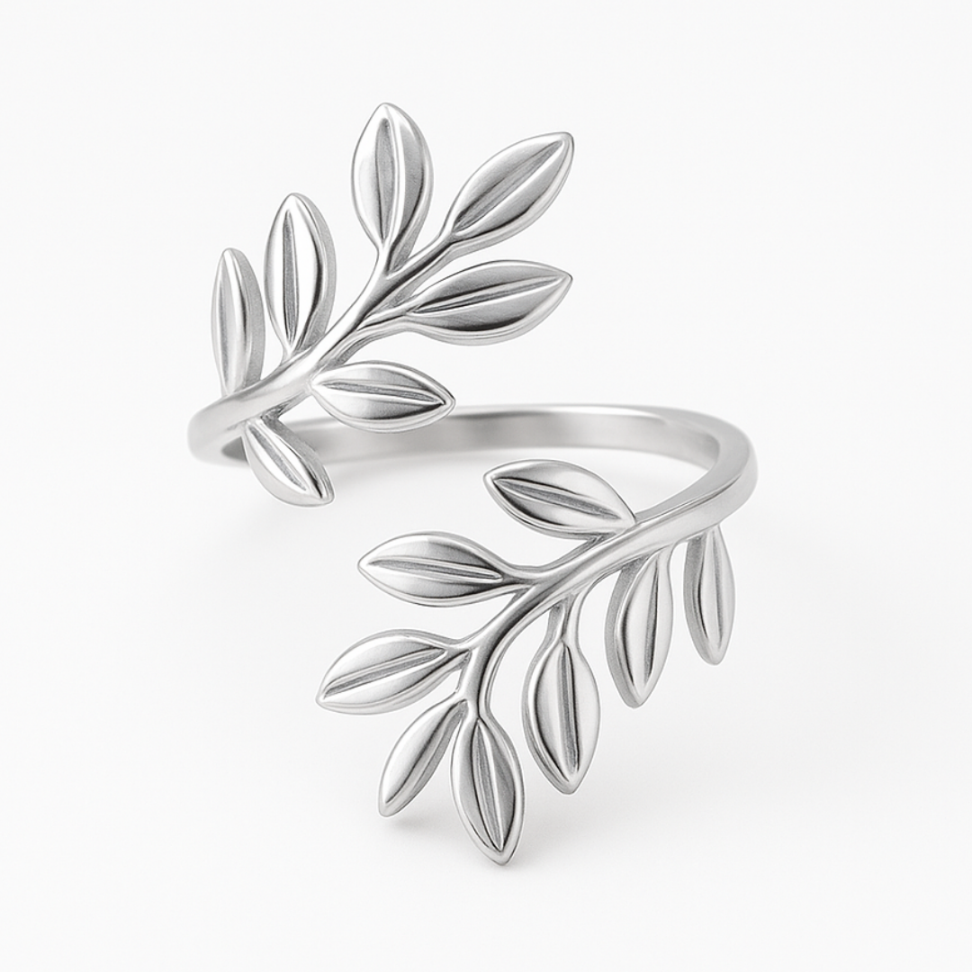 Olive Leaf Open Ring