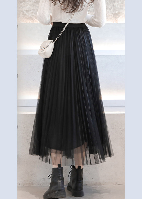 Organic Black Brief Circle Fall Skirt