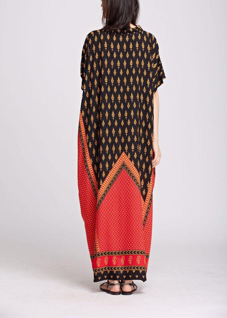 Luxy Print Maxi Dress Summer Caftan