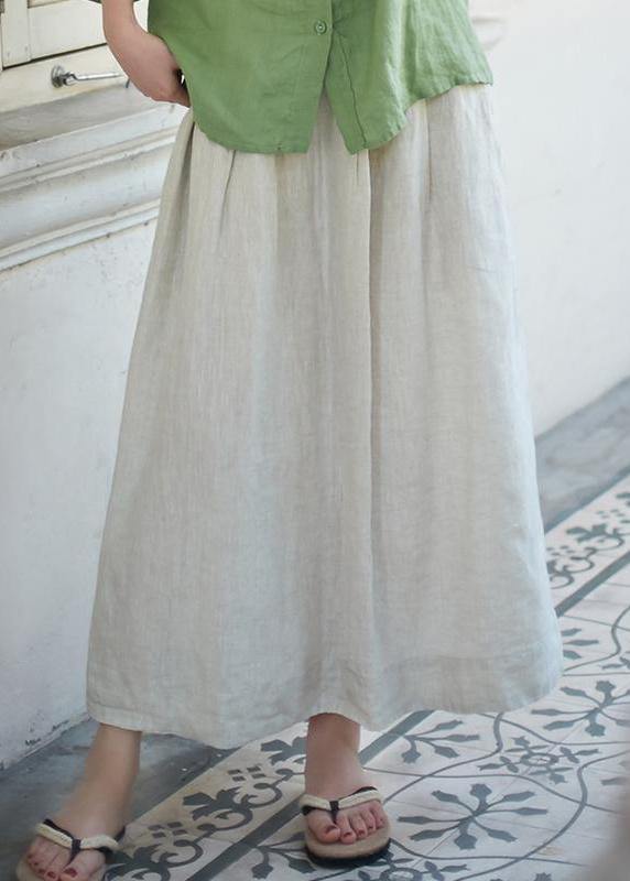 Organic Linen Skirt Boutique Linen A-line Skirt