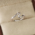 Silver Wavy Ring