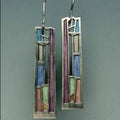 Vintage Colorful Silver Earrings