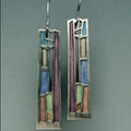 Vintage Colorful Silver Earrings