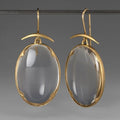 Vintage Crystal Golden Earrings