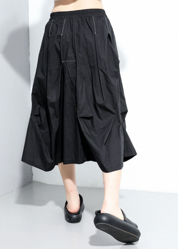 Asymmetrical Patchwork a Line Skirts Spring