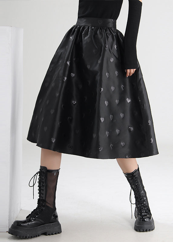 Boutique Black a Line Skirts Spring