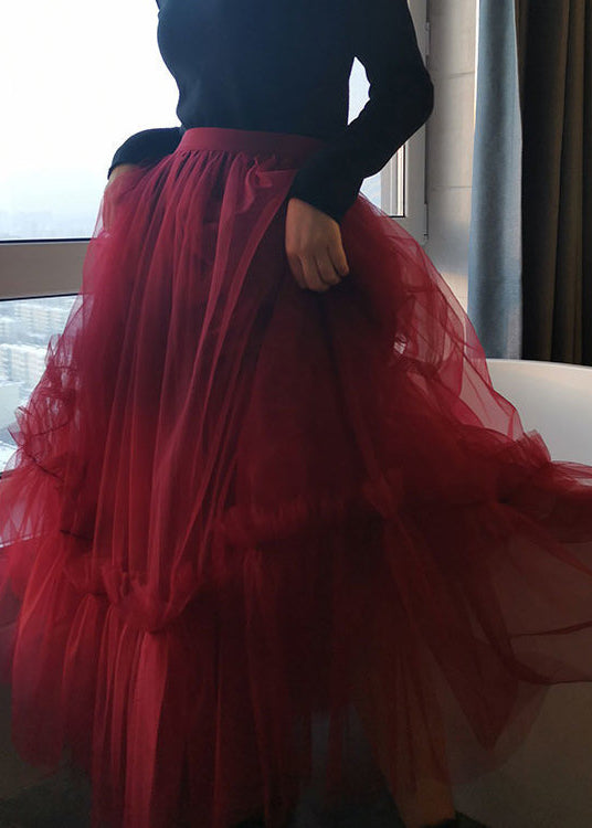 Classy Black Tulle Skirts Spring