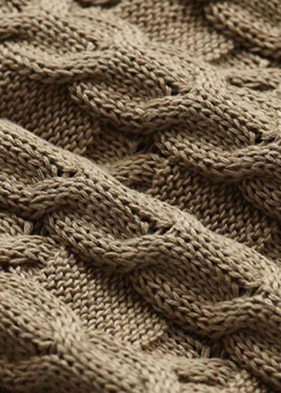 Chocolate Loose Cozy Knit Sweater Winter