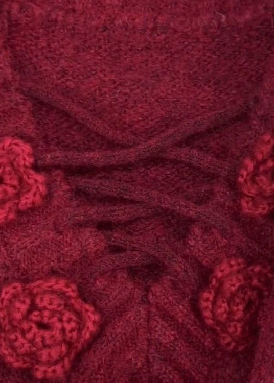 Mulberry V Neck Knit Sweater Tops Spring