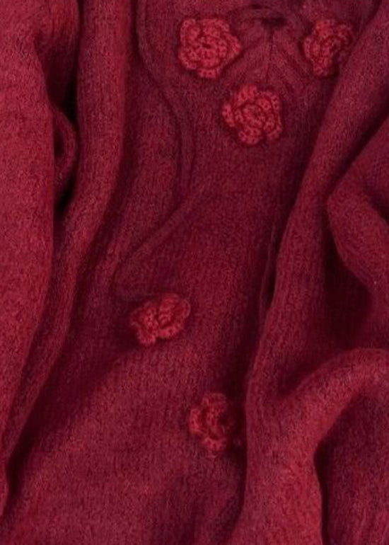 Mulberry V Neck Knit Sweater Tops Spring