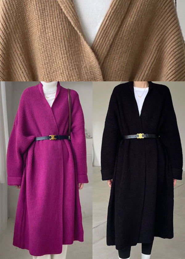 Khaki Knit Cardigan Winter