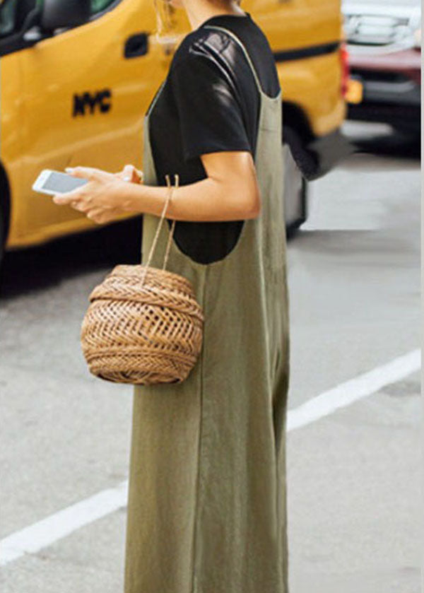 Overalls Bib Pants Loose Pockets Jumpsuit