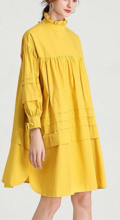 Grey Flowers Stand Cotton Bow Spring Maxi Dresses