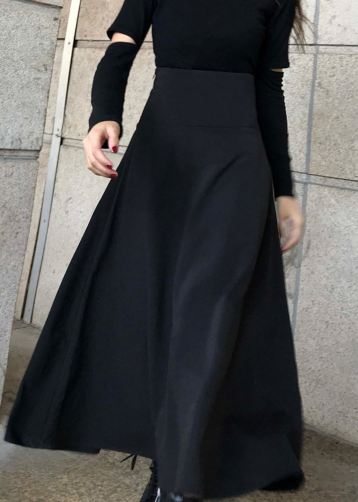 Diy Black Cinched Bow Skirt Spring