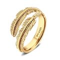 Adjustable Silver Fern Ring