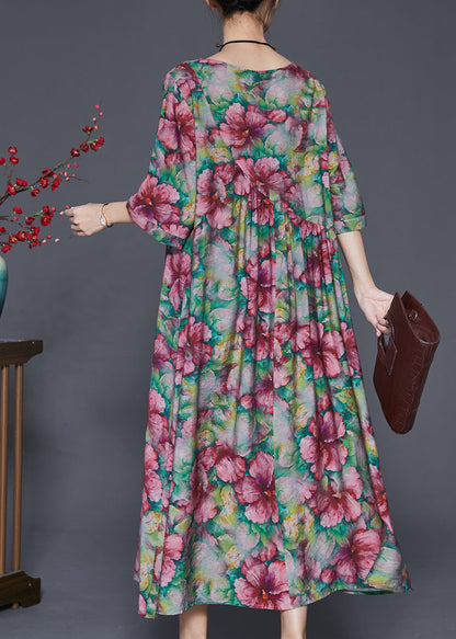 Red Dress Oversized Exra Large Hem Half Sleeve