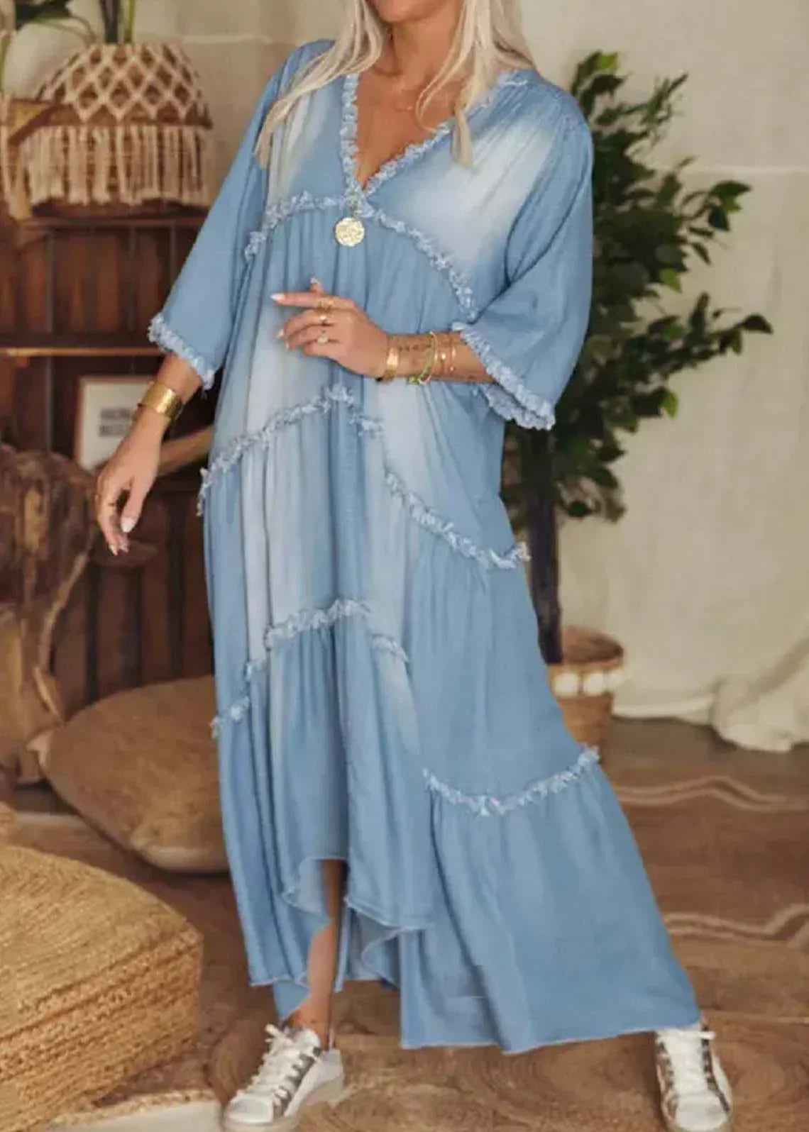 KS | Long denim dress