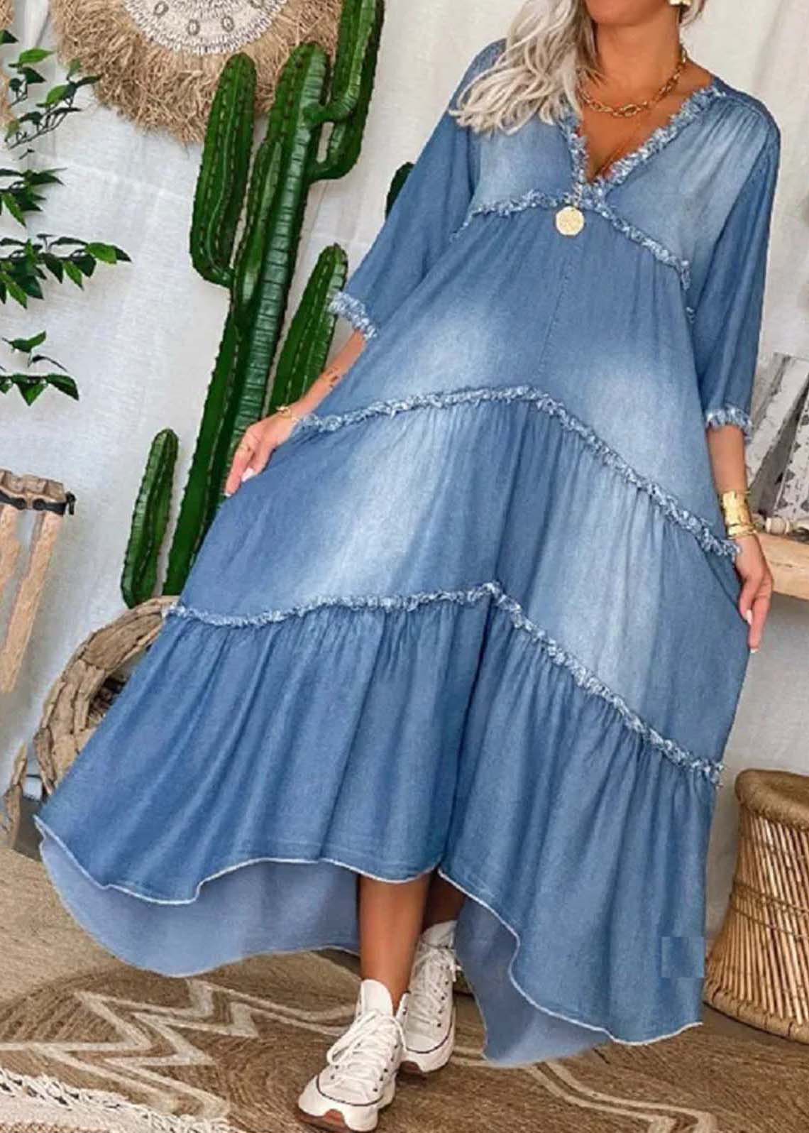 KS | Long denim dress