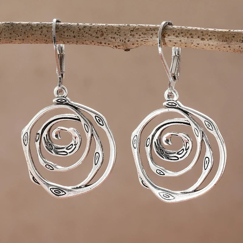 Vintage Handmade Silver Earring