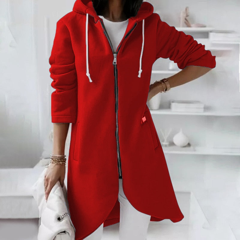 JO | Mid-length jacket with hood