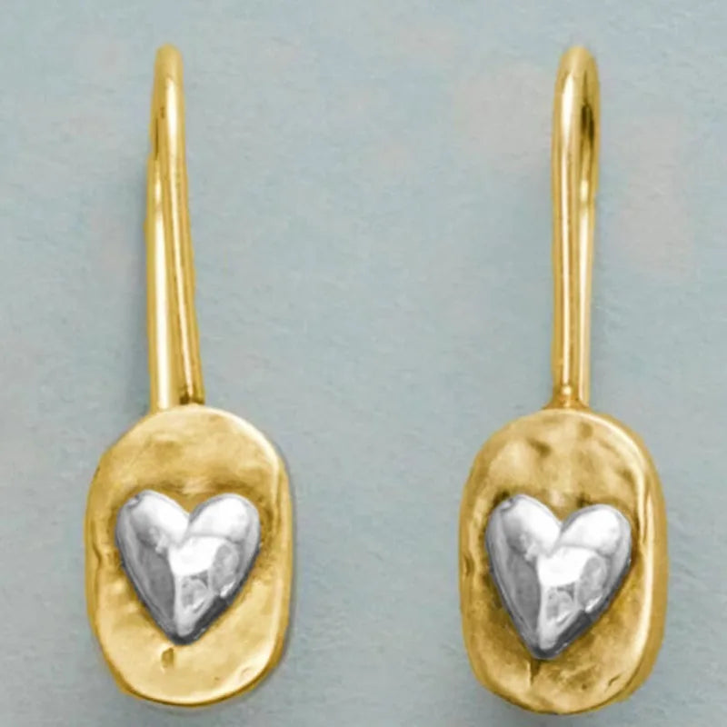 Vintage Handmade Gold Earring