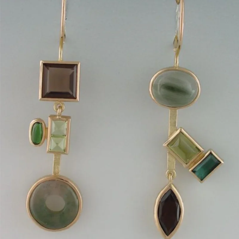Vintage Handmade Gold Earring