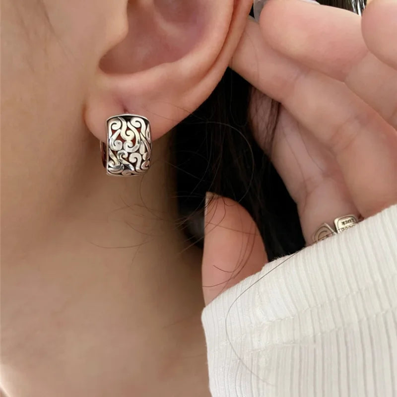 Classic Silver Earring with Timeless Appeal