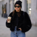 JO | Faux fur short ladies coat