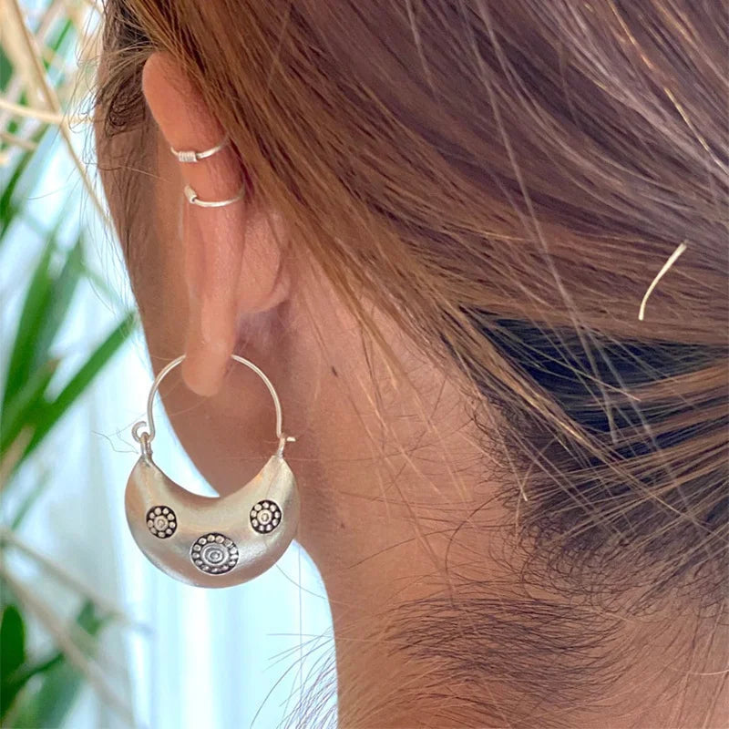 Vintage Handmade Silver Earring