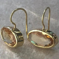 Vintage Orange Stone Earrings