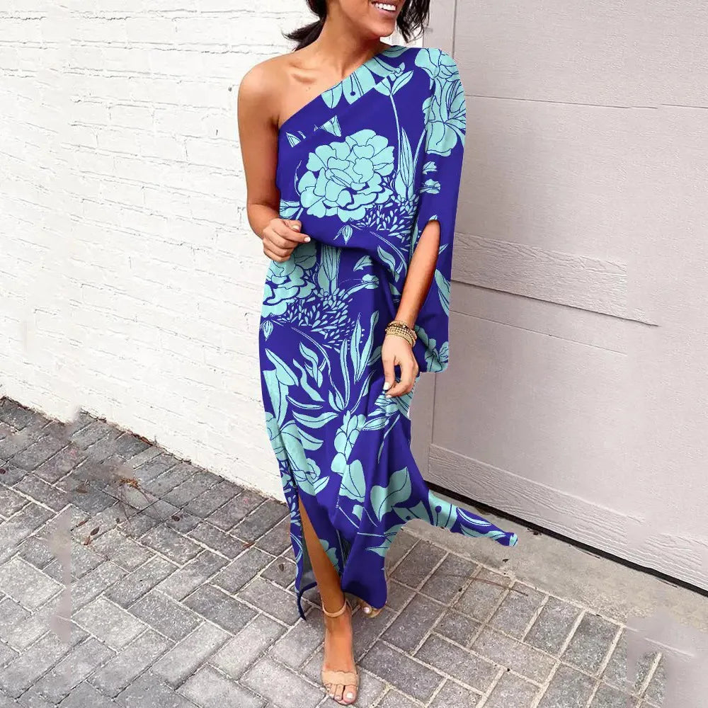 KS | Dresses with diagonal shoulders