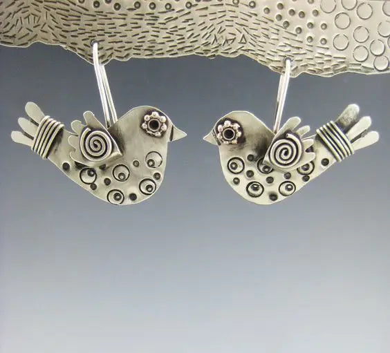 Vintage Handmade Silver Earring