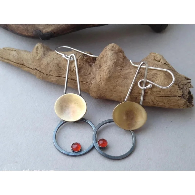 Vintage Handmade Silver Earring