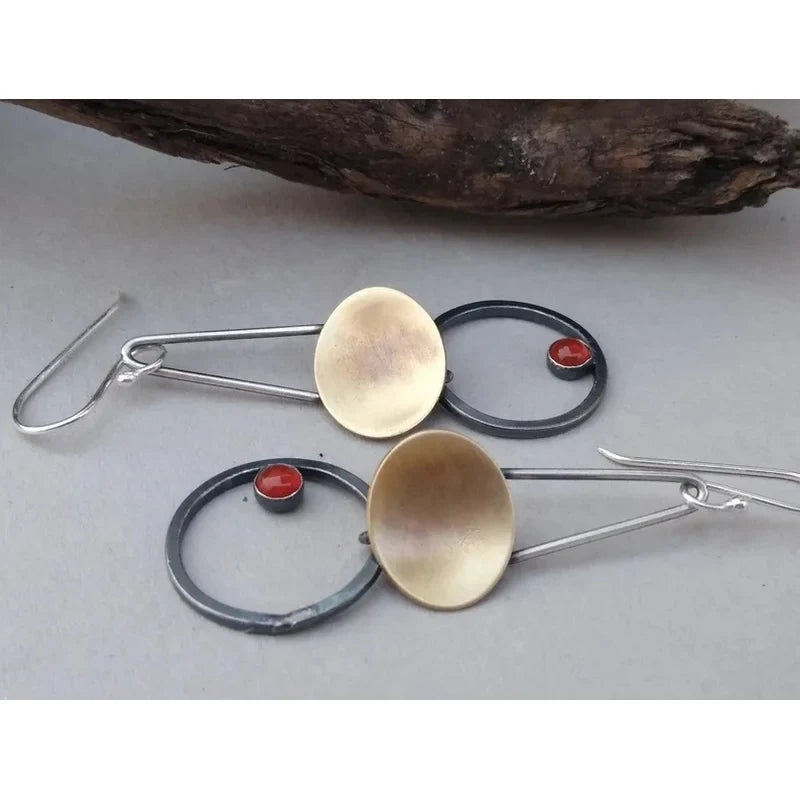 Vintage Handmade Silver Earring