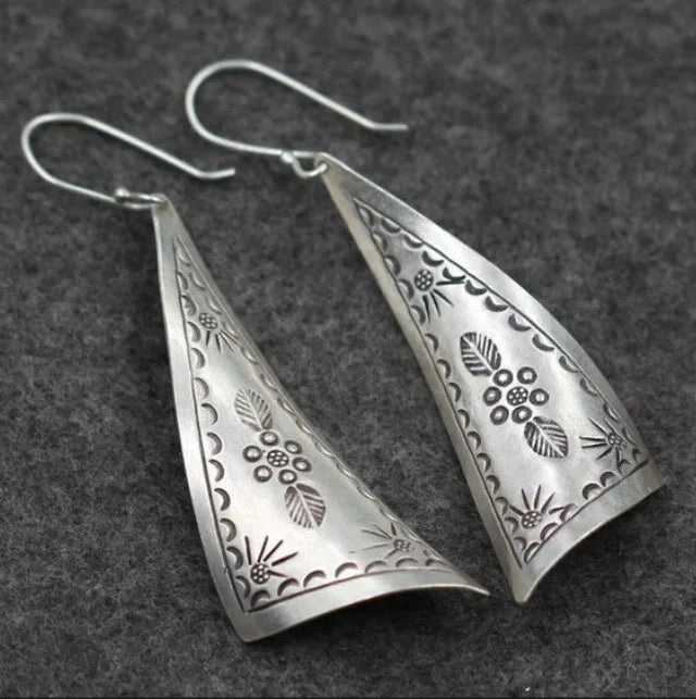 Vintage Handmade Silver Earring