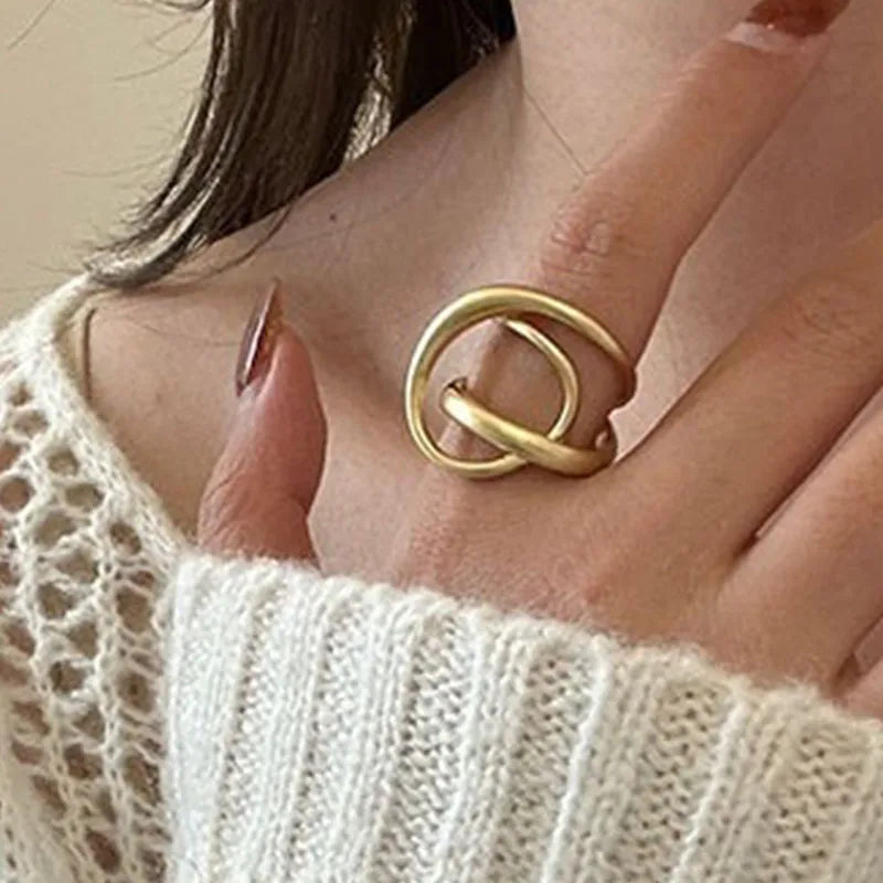 Delicate Artisan Gold Ring