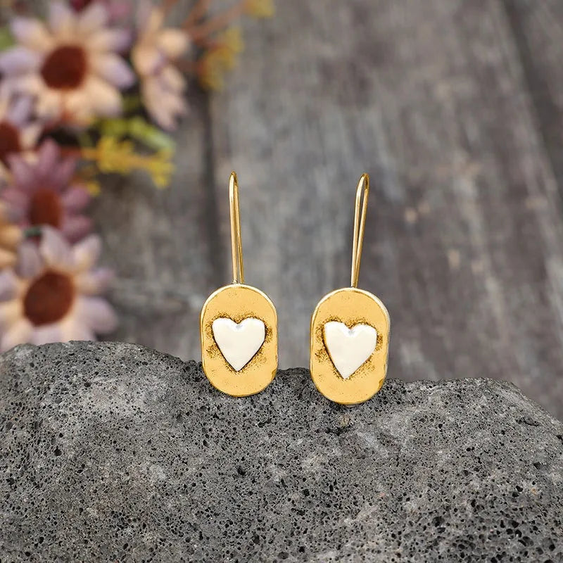 Vintage Handmade Gold Earring