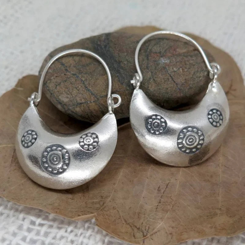 Vintage Handmade Silver Earring