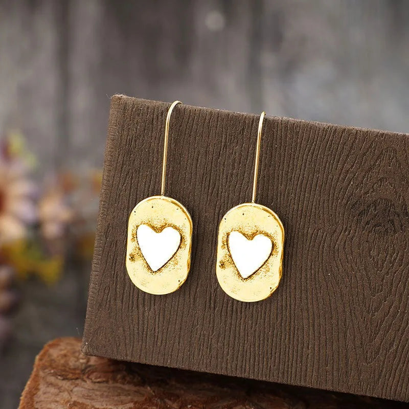 Vintage Handmade Gold Earring