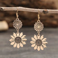Delicate Artisan Gold Earring