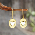 Vintage Handmade Gold Earring
