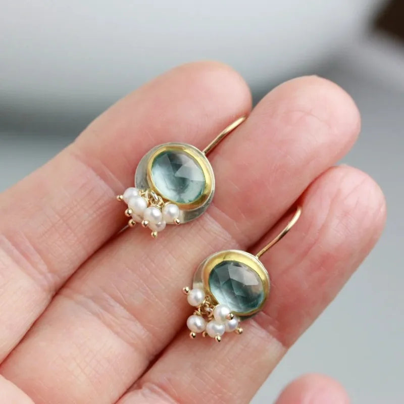 Vintage Handmade Gold Earring