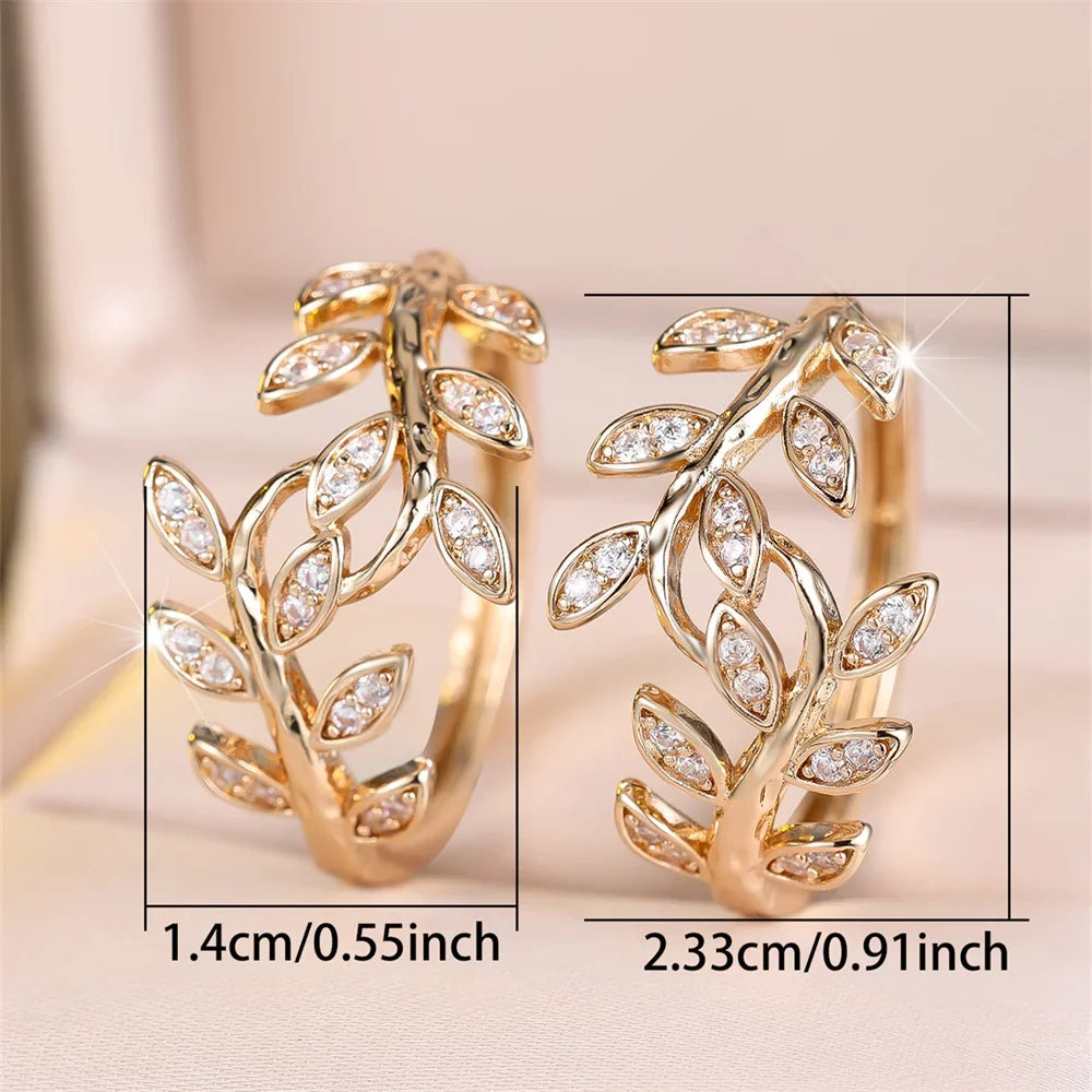 Vintage Handmade Gold Earring