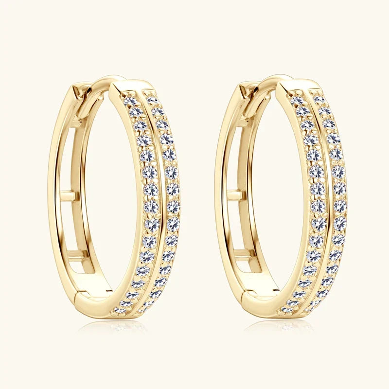 Bright Gold Hoop Earrings