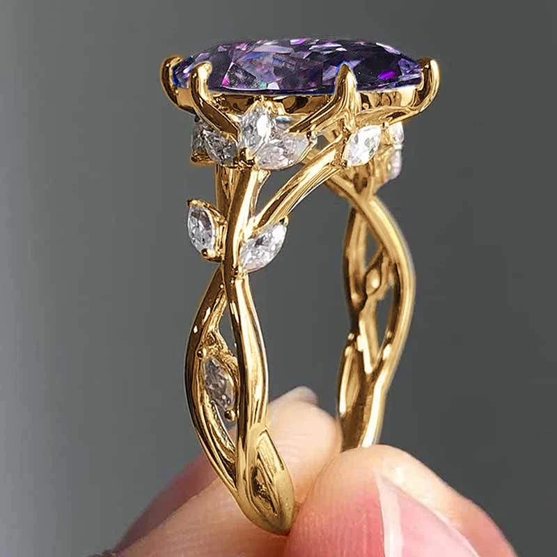 Delicate Artisan Gold Ring