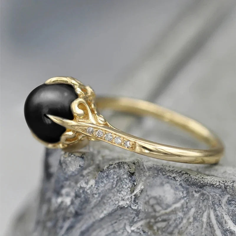 Romantic Pearl Ring for Special Moments