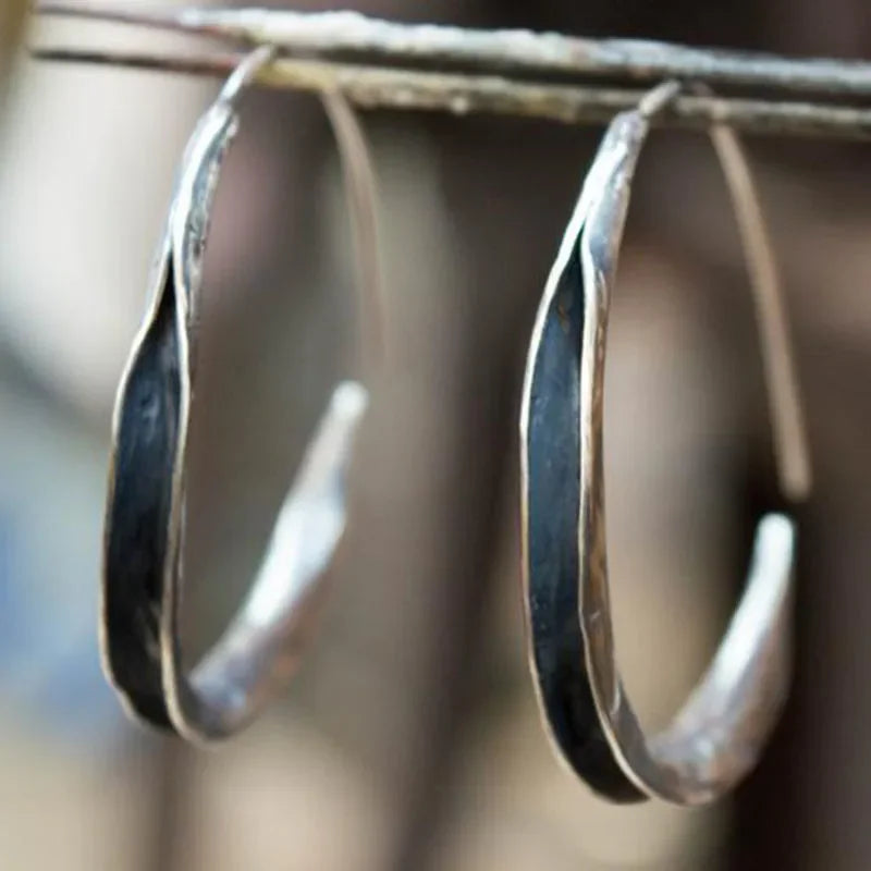 Vintage Handmade Silver Earring