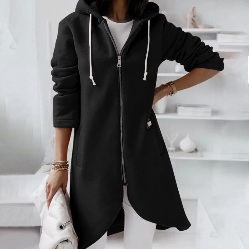 JO | Mid-length jacket with hood