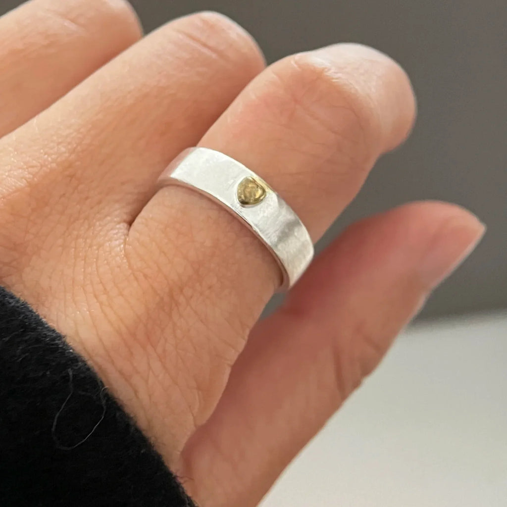 Delicate Artisan Silver Ring